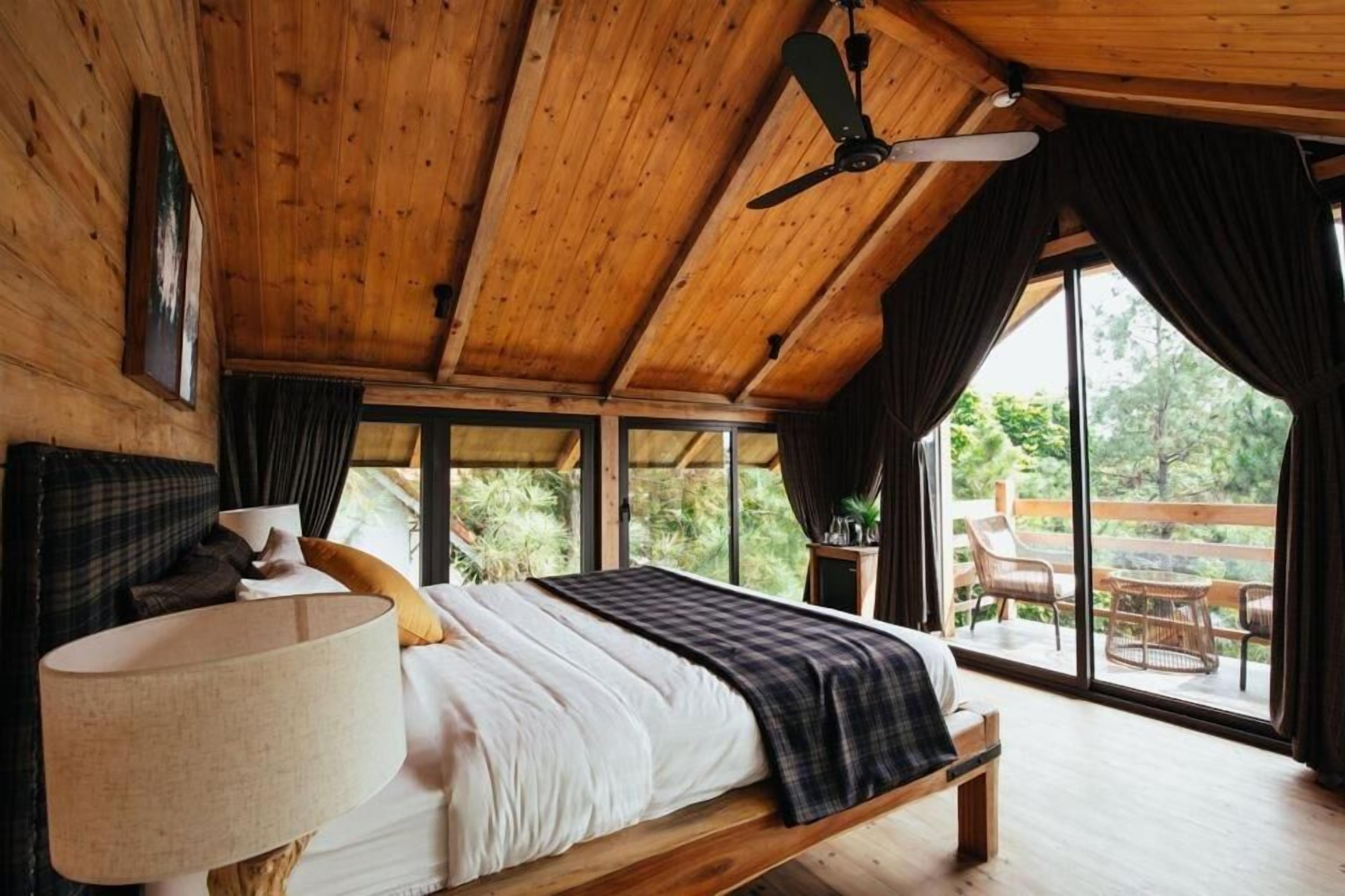 Deluxe Double Room, 1 King Bed, Balcony, Pool View | In-room safe, blackout drapes