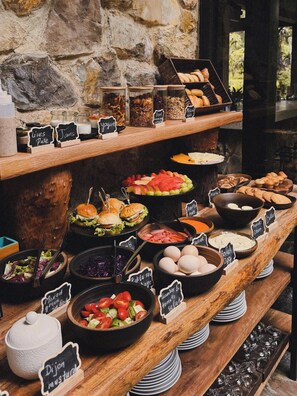 Free daily buffet breakfast