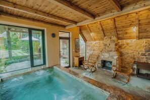 Indoor pool, outdoor pool, open 8:00 AM to 8:00 PM, pool umbrellas