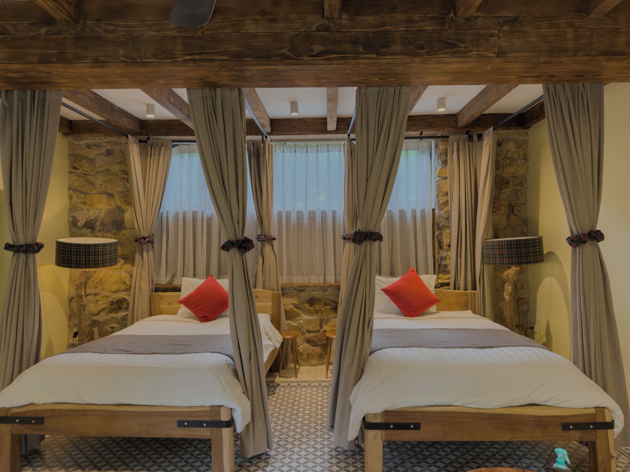 Family Suite, 2 Bedrooms, Patio, Pool View | In-room safe, blackout curtains