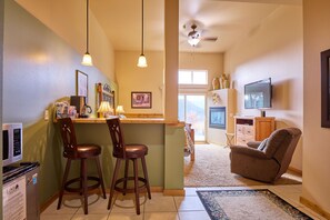 Interior - Room with a View, Suite 1 - A Cozy Lodge Themed Suite Close to Town (Leavenworth)