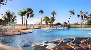 Pool - Inviting Coastal Retreat w/ Private Beach Access & Sunset Views | 2 Units (St. Petersburg)