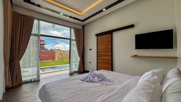 Two-Bedroom Villa | Wi-Fi gratis dan seprai linen