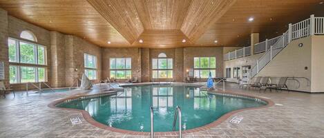 Indoor pool, a heated pool