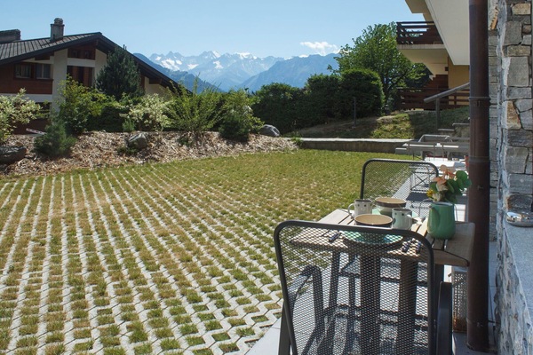 Garten, Gartenmöbel, Flagstone, Ground, Stuhl, Hinterhof, Landscaping, Schatten, Garten, Rasen