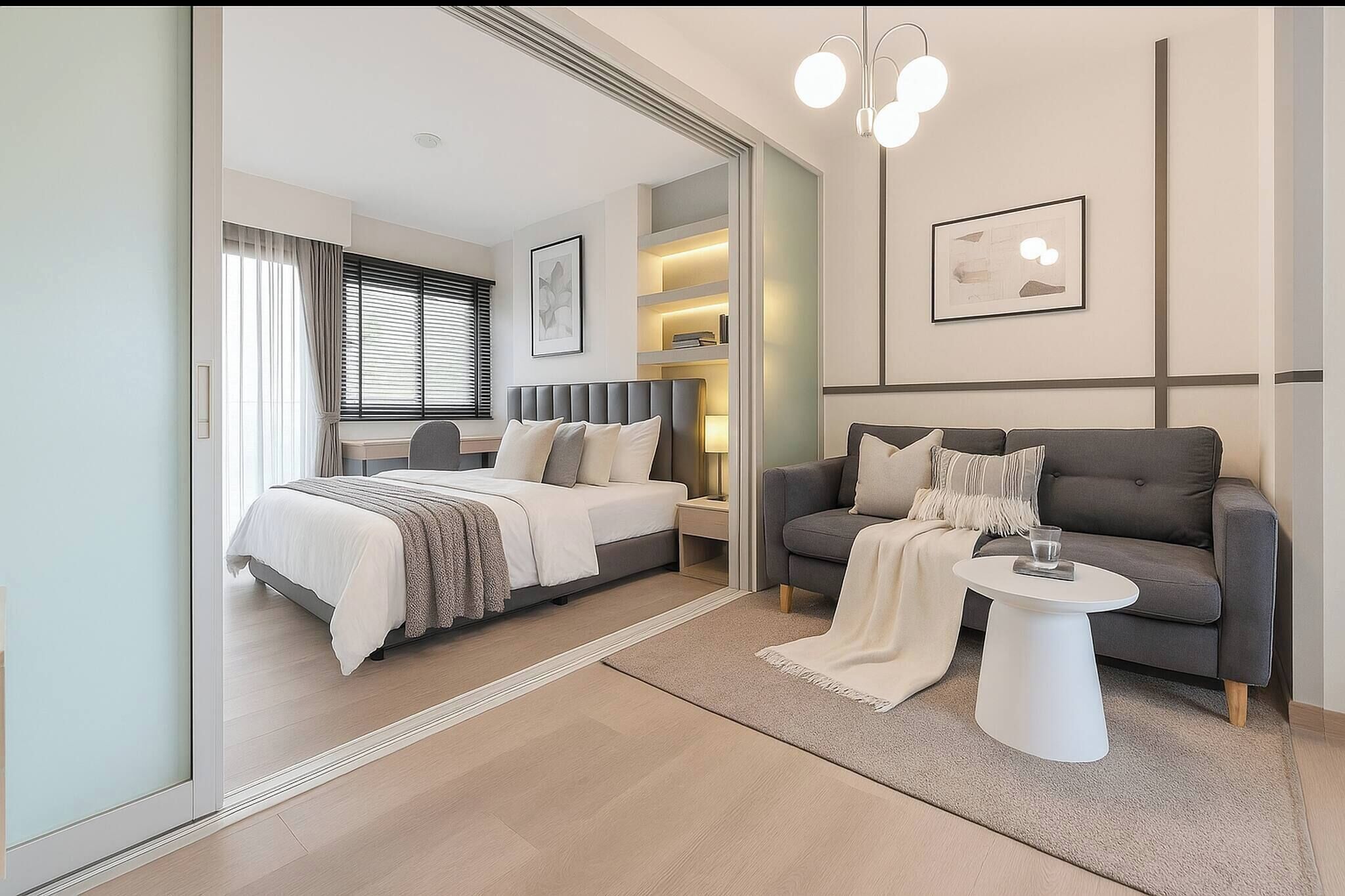 1 多间卧室、熨斗/熨衣板、上网接入、床单