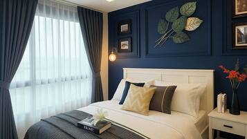 1 bedroom, iron/ironing board, internet, bed sheets