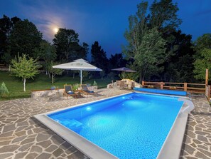 A heated pool