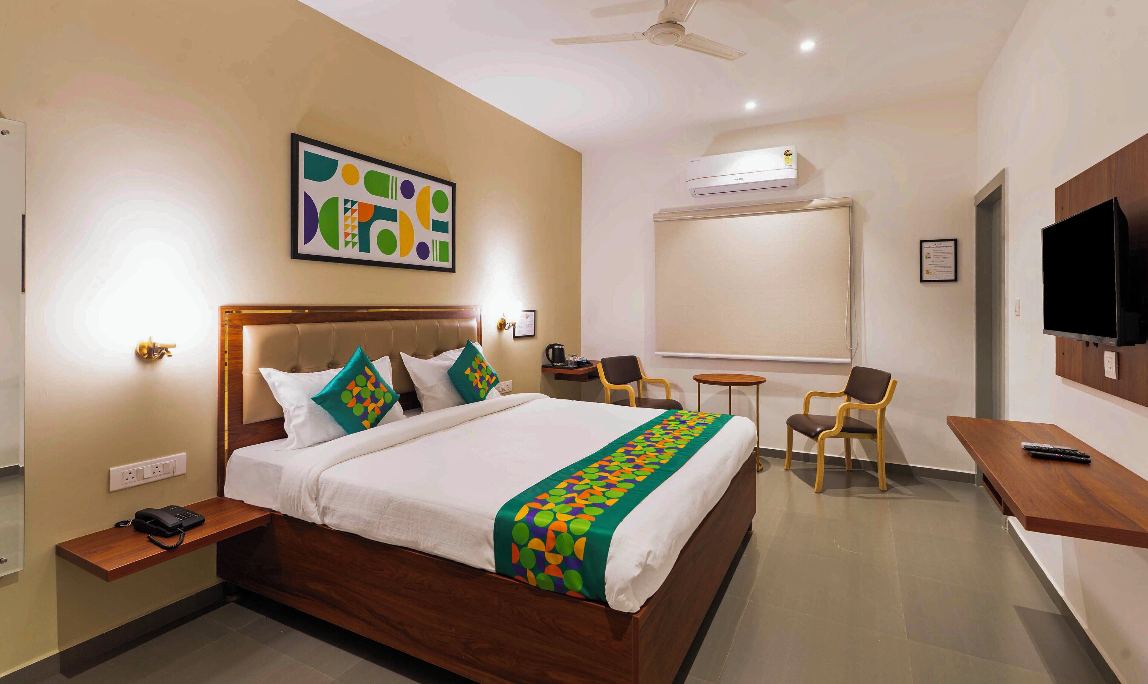 Desk, iron/ironing board