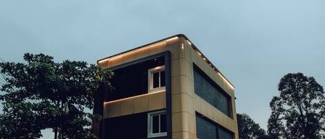 Voorkant van accommodatie