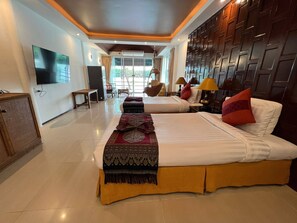 1 habitación, acceso a internet y ropa de cama 