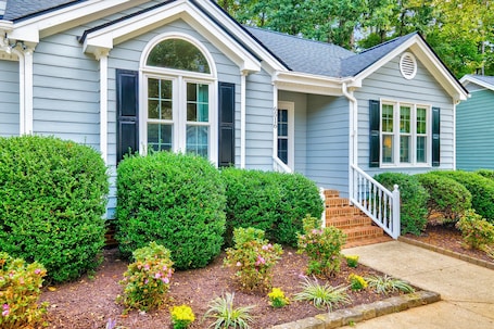 Exterior detail. Stylish WestBorough House with Fenced Yard