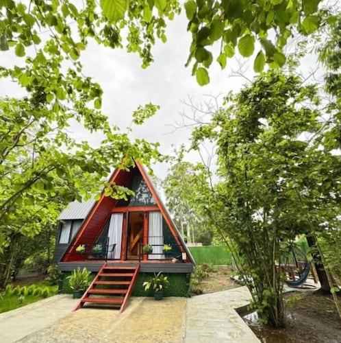 Romantic Forest A-Frame • 2BR by the Sea