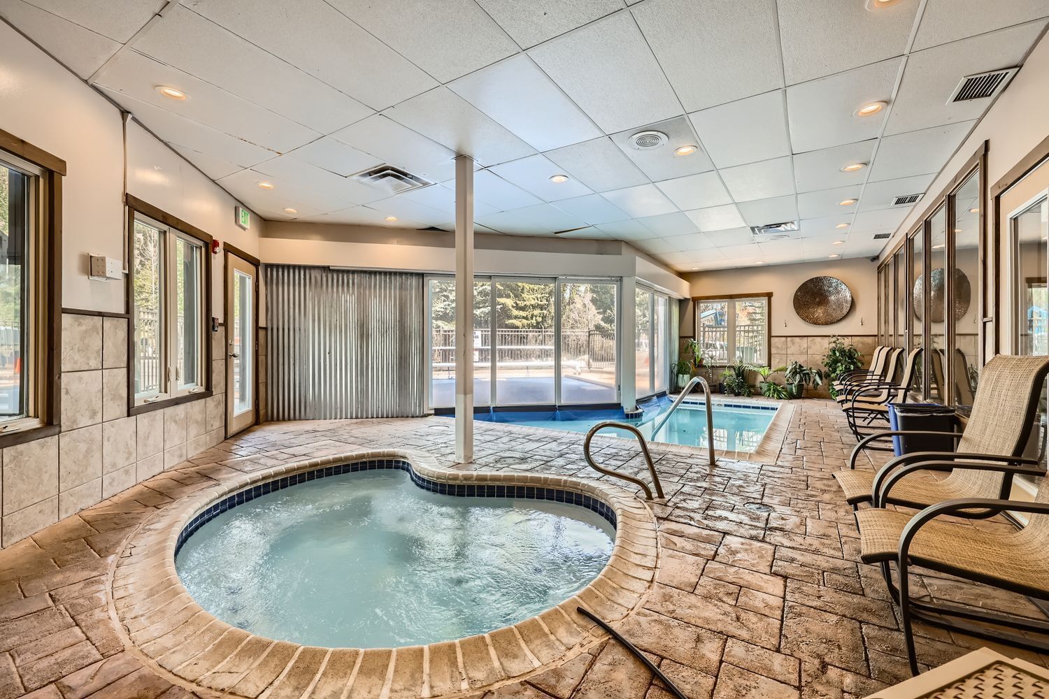 Indoor pool, a heated pool