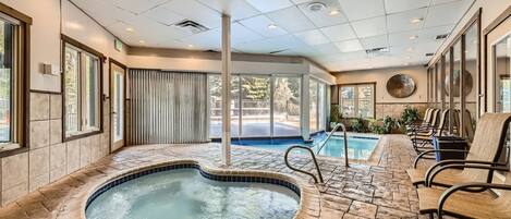 Indoor pool, a heated pool