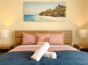 3 bedrooms, iron/ironing board, travel cot, WiFi