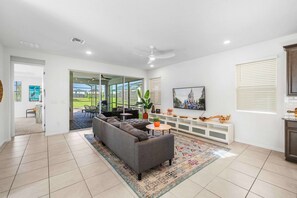 TV - Spacious 7BR Villa • Private Pool & Hot Tub • Near Disney (Kissimmee)