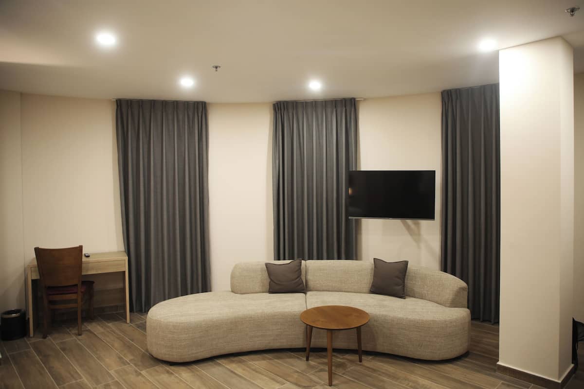 Suite Deluxe, vista a la ciudad | Minibar, escritorio, espacio para trabajar con laptop y wifi gratis 