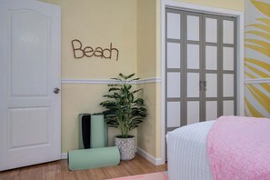 4 bedrooms, iron/ironing board, travel cot, WiFi