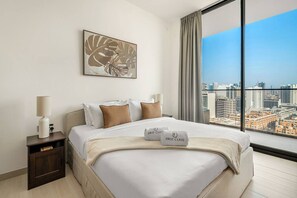 1 bedroom, iron/ironing board, WiFi, bed sheets - FIRST CLASS | 1BR | Cozy Escape in JVC (JVC)