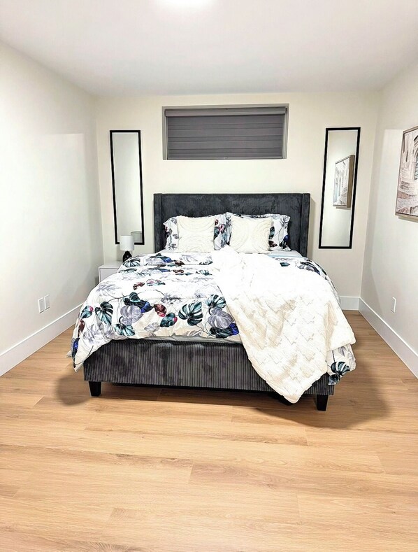 1 غرفة نوم ومكواة/لوح كي وواي فاي وملاءات أسرّة