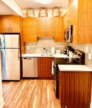 Microwave, oven, stovetop, dishwasher