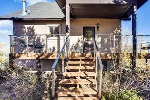 House (2 Bedrooms) | Interior - Fire Pit & Peak Views: Gold Camp Area Cabin (Cripple Creek)