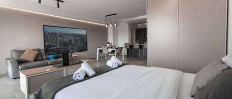 1 室のベッドルーム、アイロン / アイロン台、WiFi (無料)