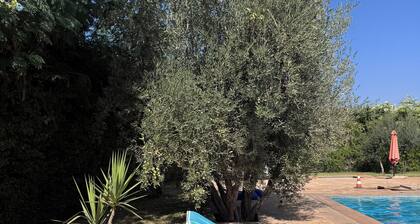 Modern villa with swimming pool in private residence near Fez