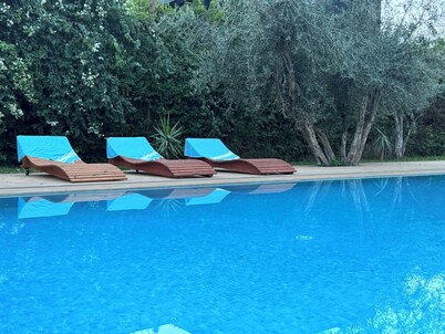 Modern villa with swimming pool in private residence near Fez