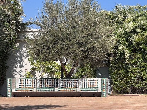 Modern villa with swimming pool in private residence near Fez