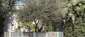 Modern villa with swimming pool in private residence near Fez