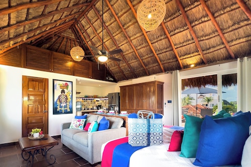 Luxury Studio with Private Terrace — Sunrise & Sunset Views Near the Beach