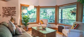 Hilltop Home in the Woods on Lyre River, near Olympic Park