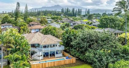 Ohana Villa in Princeville, 6Bd/2.5Bth, Pool & AC, Sleeps 18+