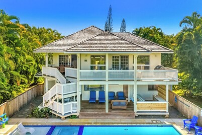 Ohana Villa Princeville • Pool & AC • Sleeps 20+