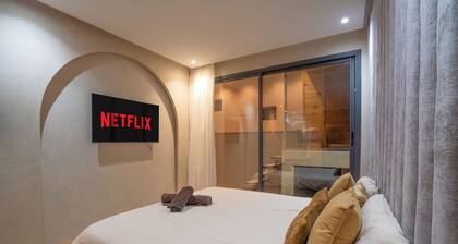 Appartement in Tanger - Malabata Pearl Luxe met Sauna en indoor zwembad