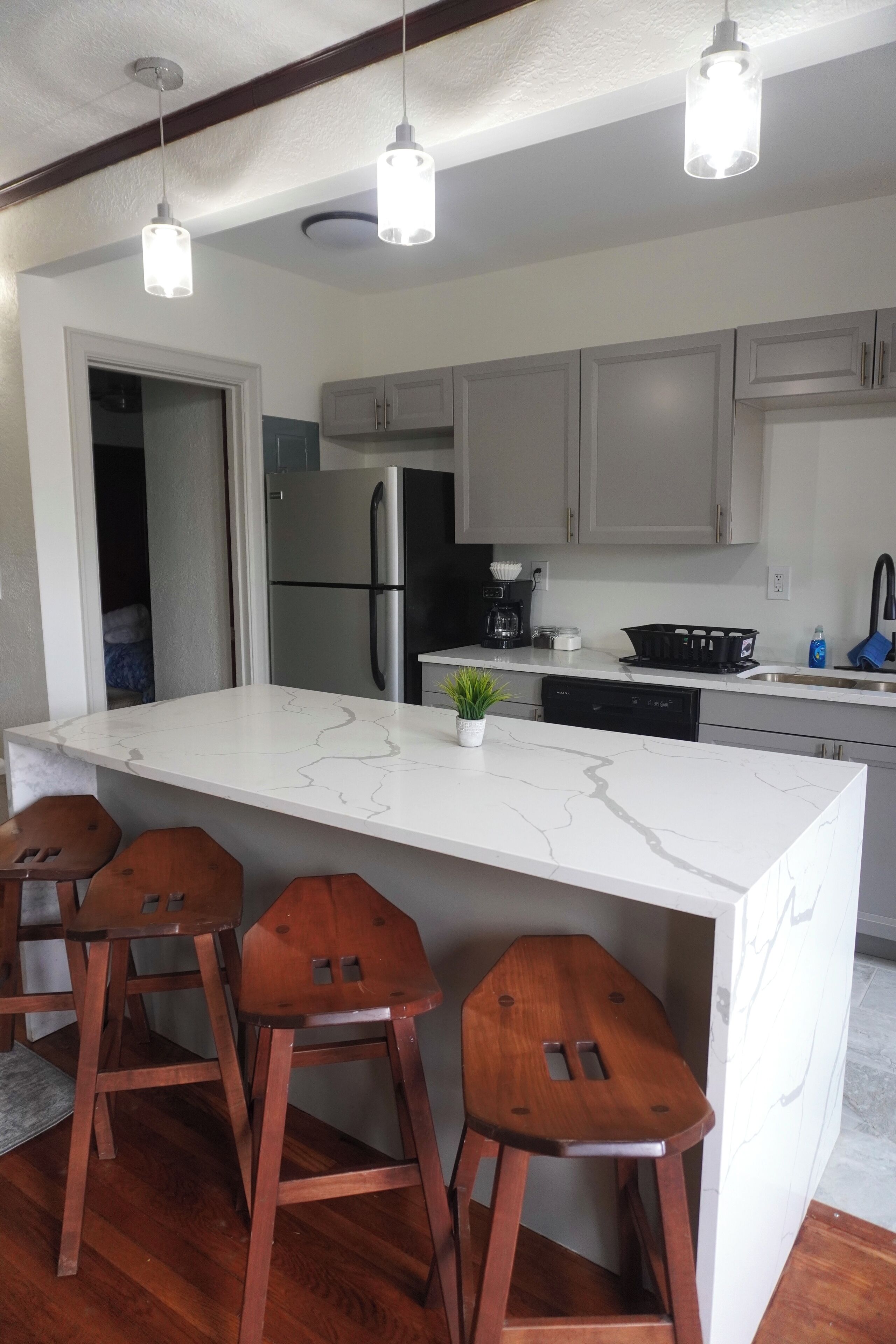 Microwave, stovetop, dishwasher