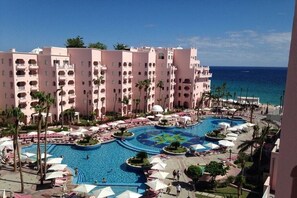 Outdoor pool, a heated pool - Beachfront Junior Suite at Pueblo Bonito Rose, Steps from Medano Beach (Cabo San Lucas)