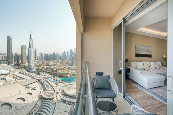 Luxury Apartment, Balcony, City View | Balcony view - PVH - 1BR - Emaar Fashion Avenue (Dubai)