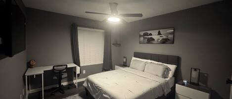 1 habitación, tabla de planchar con plancha, wifi y ropa de cama