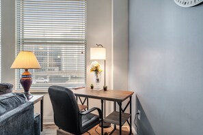 Dining - 1Bd1Ba Downtown Indy Suite with Garage Parking (Indianapolis)