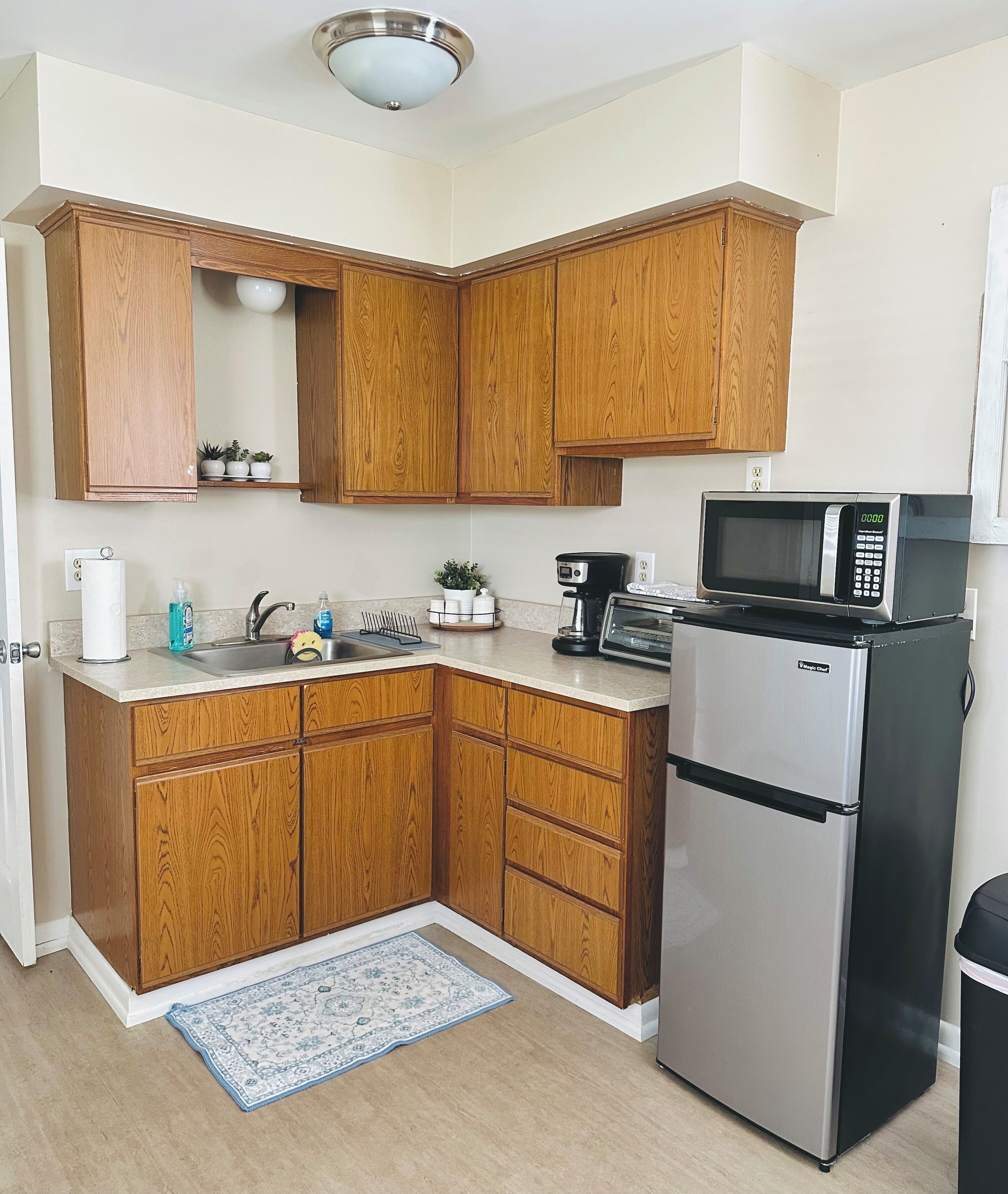 Mikrobølgeovn og kokeplater