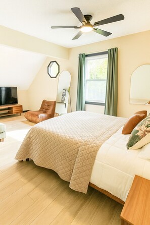2 habitaciones, tabla de planchar con plancha, wifi y ropa de cama