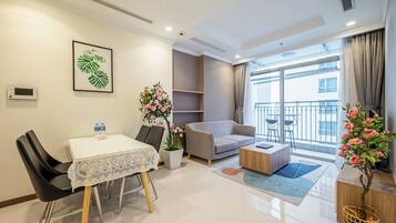 Honeymoon Apartment, Balcony, City View | Desk, laptop workspace, free WiFi