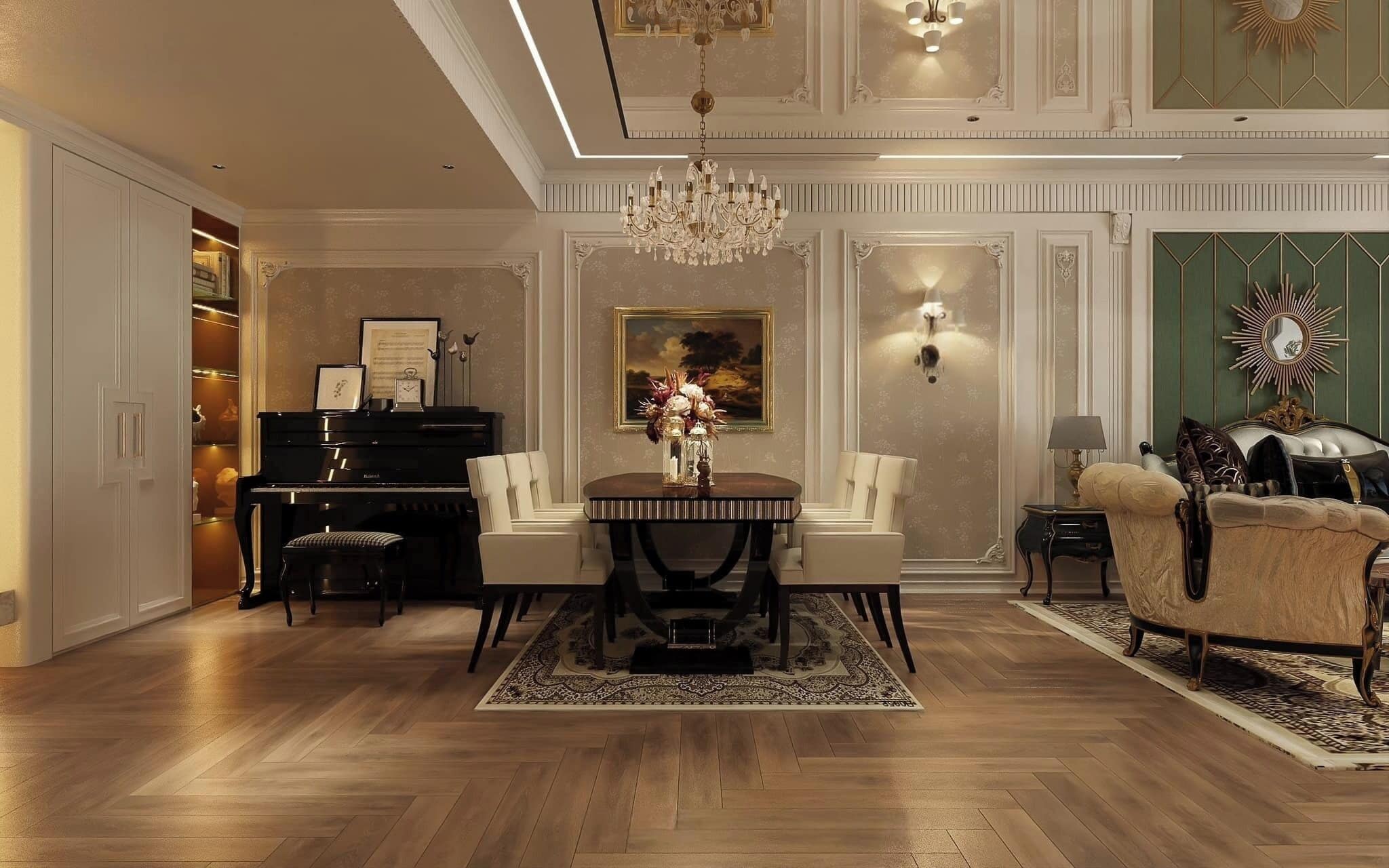 Junior Apartment, 3 Bedrooms, Balcony, City View | Hypo-allergenic bedding, minibar, individually decorated