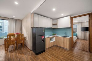 Apartemen Keluarga, 2 kamar tidur, dapur, pemandangan kota | Detail interior