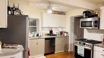Microwave, oven, stovetop, dishwasher