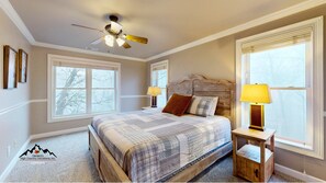 4 bedrooms, iron/ironing board, free WiFi, bed sheets - Breeze on Inn • Deck, Firepit, & Game Room (Sugar Mountain)