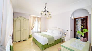 Superior Double or Twin Room, Sea View | Frette Italian sheets, premium bedding, down duvets, memory-foam beds